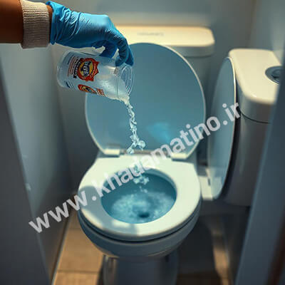بازکردن گرفتگی فرنگی با جوش شیرین
