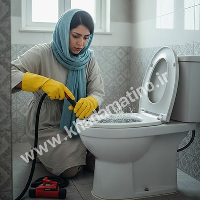 آموزش فنر زدن توالت فرنگی